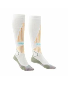 Calcetines esquí Mujer Naranja/Blanco Bridgedale Merino Endurance