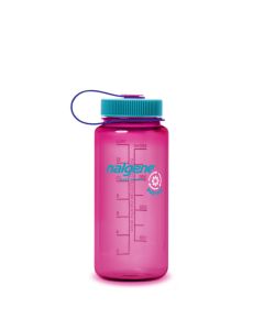 Botella reutilizable 500ml rosa boca ancha Nalgene Sustain