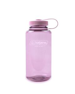 Botella reutilizable 1L rosa pastel boca ancha Nalgene Sustain
