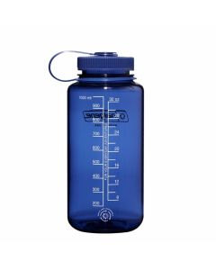 Botella reutilizable 1L azul oscuro boca ancha Nalgene Sustain