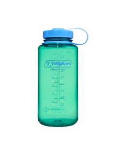 Botella reutilizable 1L esmeralda boca ancha Nalgene Sustain
