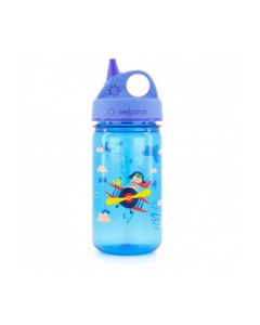Botella para niños 375ml azul Nalgene Avión Grip'N Gulp